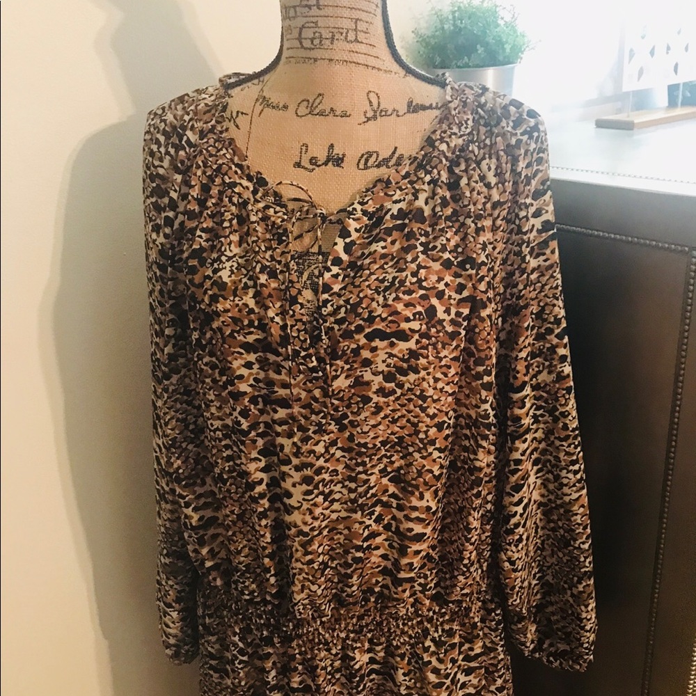 RALPH LAUREN PATTERNED DRESS